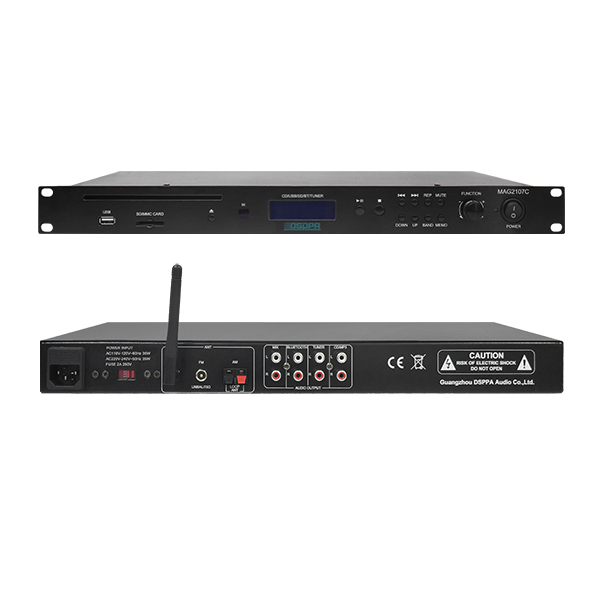 MAG2107C مشغل وسائط متعدد القنوات مع قرص CD/USB/FM/بلوتوث 1U