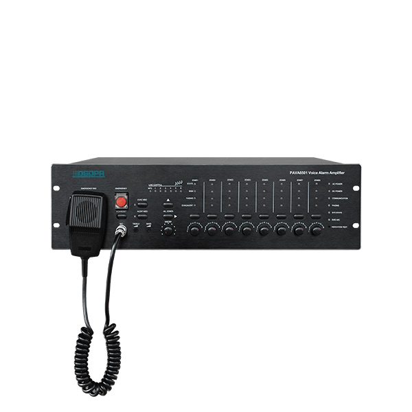 مضيف نظام بث الطوارئ في حالات الطوارئ والإنذار الصوتي 8 مناطق PAVA8501