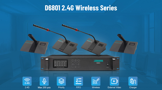 نظام مؤتمرات سلسلة لاسلكية D6801 G