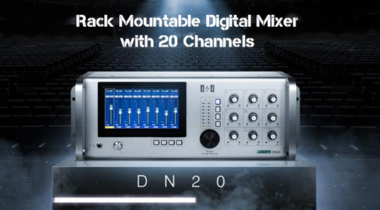 خلاط رقمي قابل للتركيب على الرف مع 20 قناة DN20