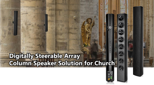 الجيل الجديد من سلسلة DSP1500 مجموعة مراحل رقميا حل مكبر صوت العمود الاتجاهي للكنيسة