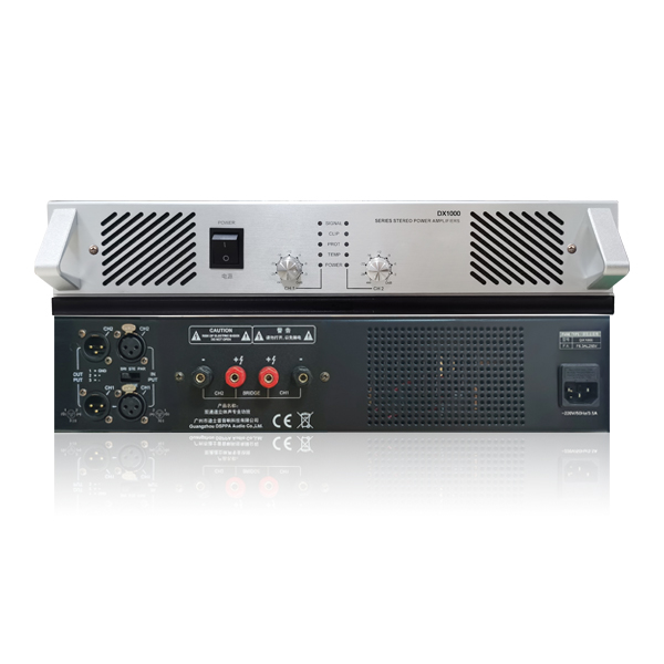 مضخم صوت رقمي ثنائي القناة من الفئة D من سلسلة DX1000 (DX1500 DX2000 DX2500 DX3000 DX3500 DX4000