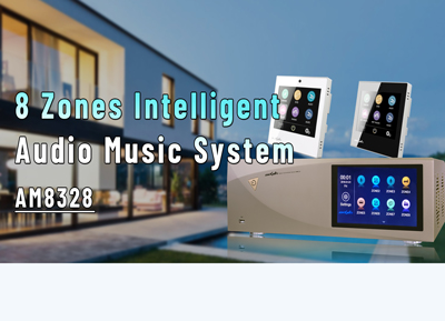 AM8328 8 مناطق نظام الموسيقى الصوتية الذكية