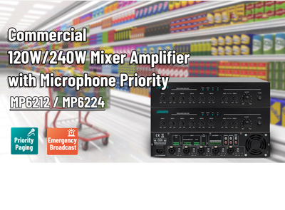 مكبر صوت خلاط تجاري مع ميكروفون بأولوية mp212/MP6224